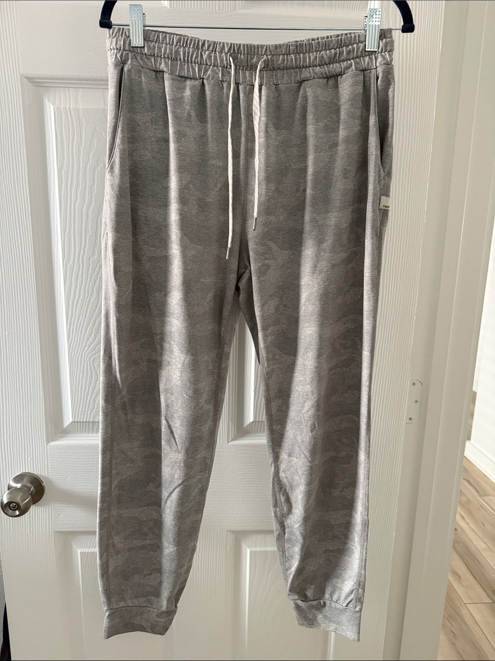 Vuori Gray Camo Joggers with Drawstring